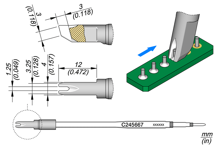 C245667 - Drag Soldering Cartridge 1.25 L